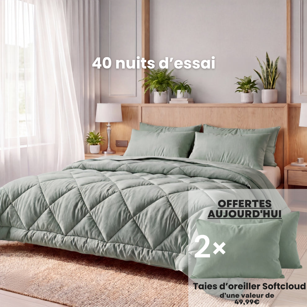La couette 2-en-1 à séchage rapide qui rend les housses de couette inutiles.