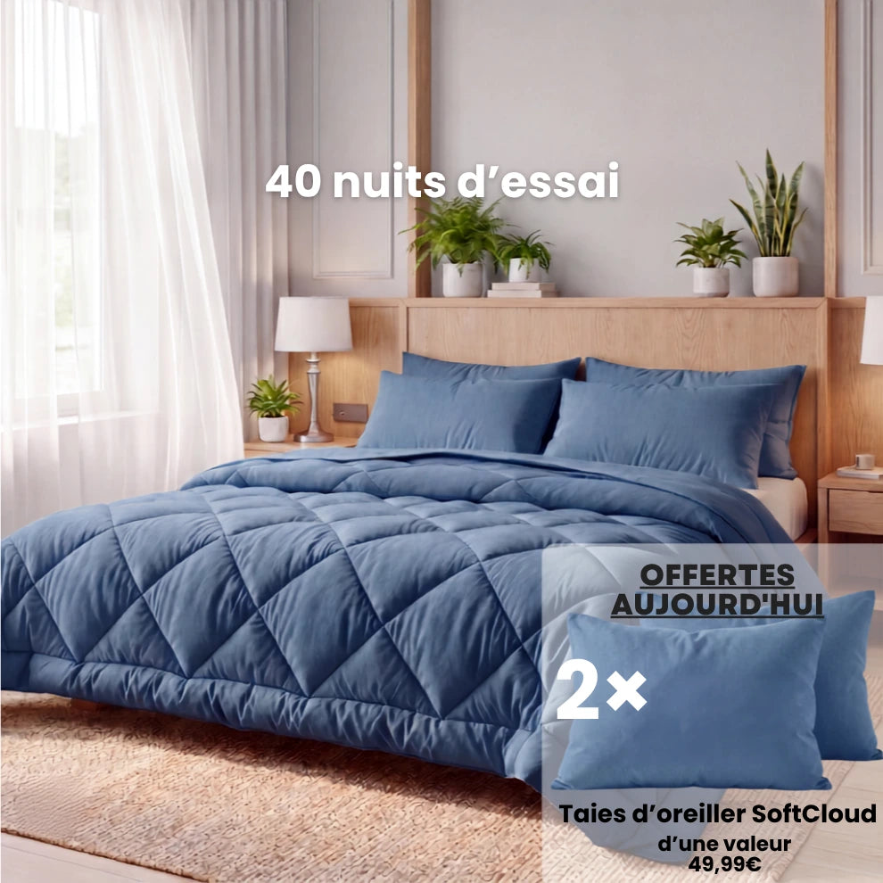 La couette 2-en-1 à séchage rapide qui rend les housses de couette inutiles.