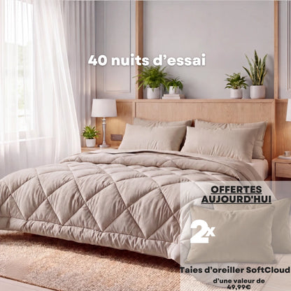 La couette 2-en-1 à séchage rapide qui rend les housses de couette inutiles.